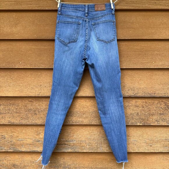 Madewell 10" High-Rise Skinny Ankle Crop Blue Jeans Size 27 - Picture 3 of 13